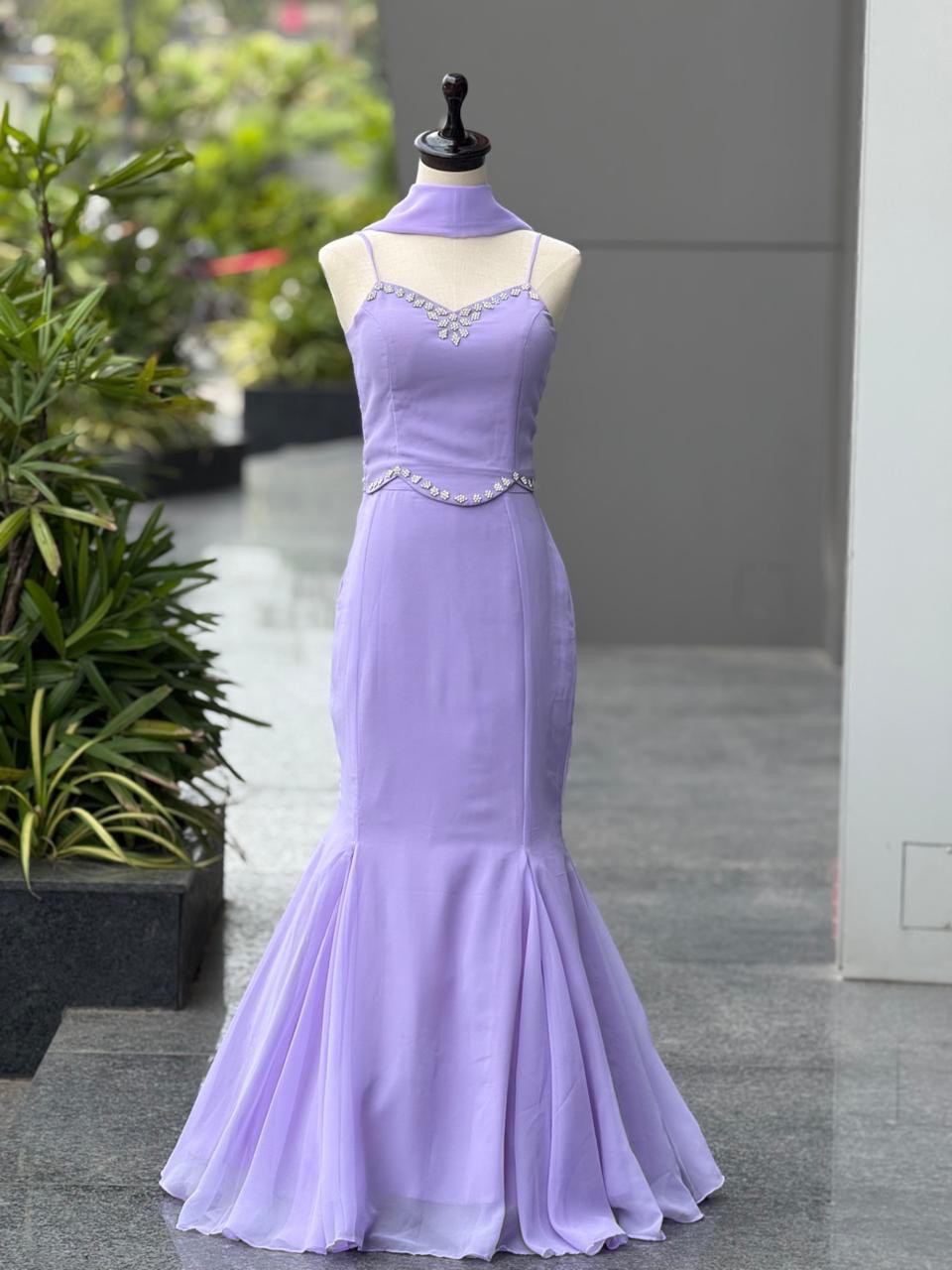 Flare Fish Cut Lehnga