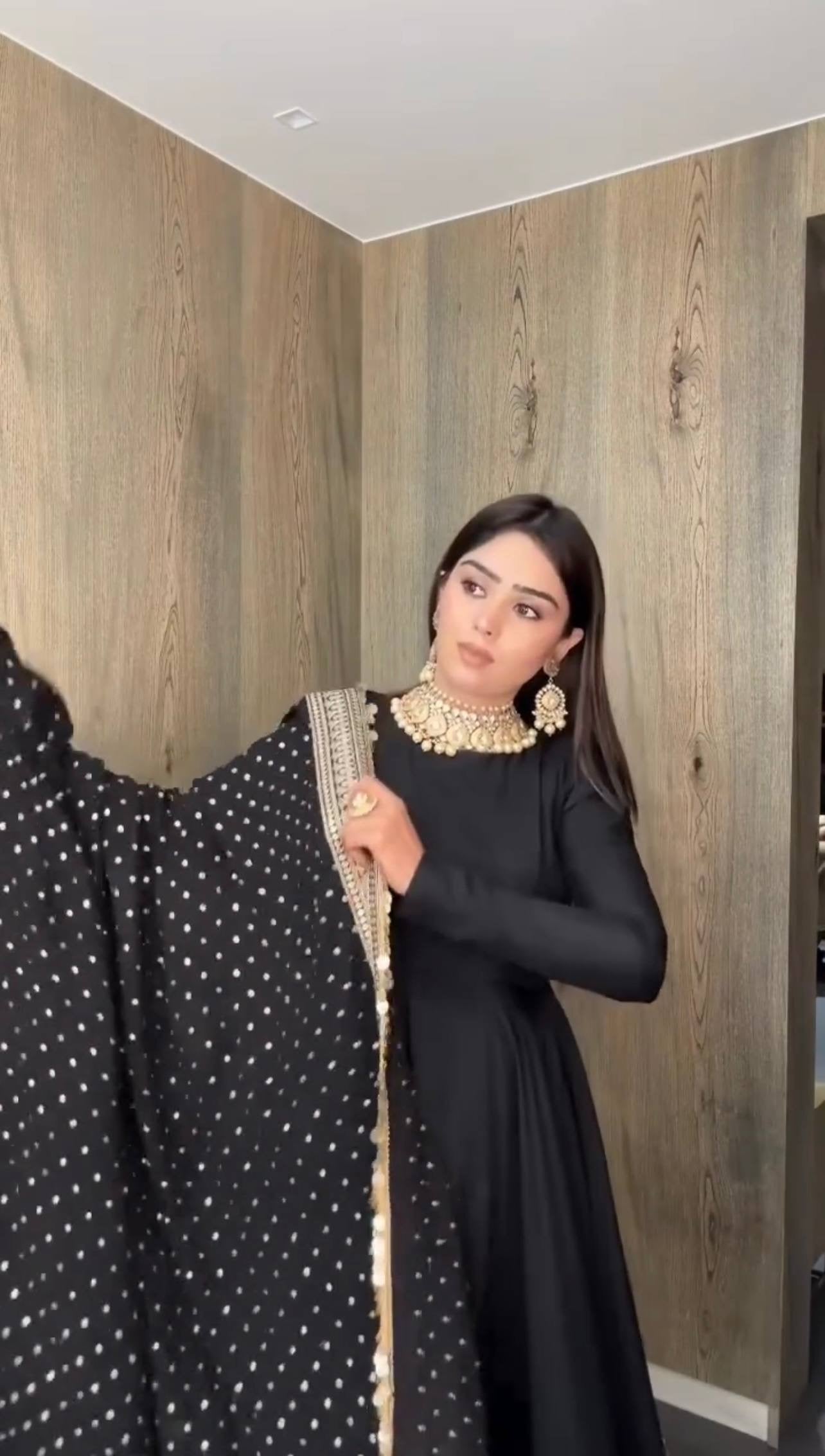 Midnight Black Anarkali