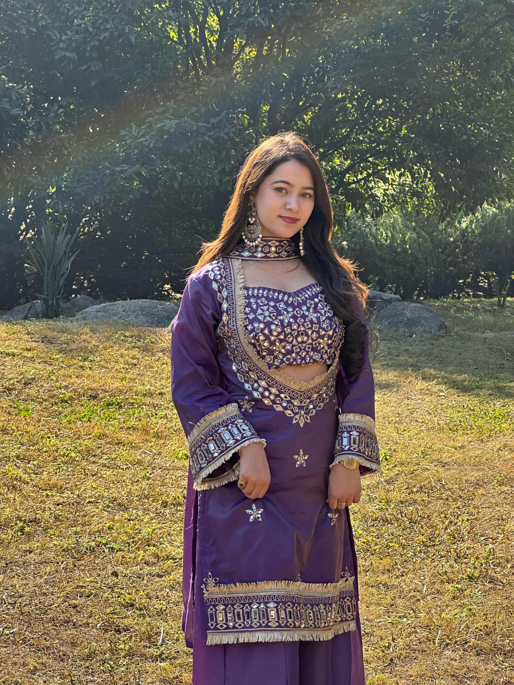 4 Piece Mirror Work Set