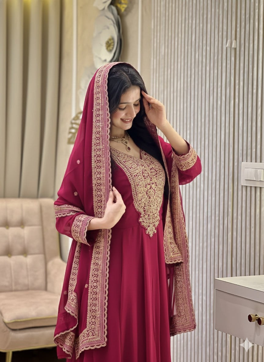 Shehzaadi Grace Sequence Work Gown